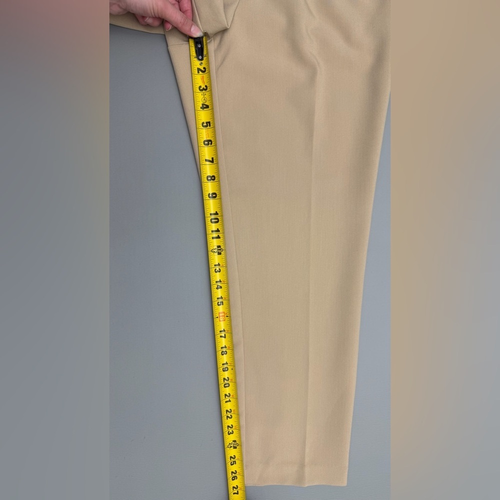 Nine West High Rise Tapered Pants Size 10 Beige NWT Work Office - Picture 12 of 12